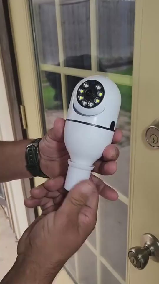 E27 Bulb Camera 360 Degree Wifi Remote Home Monitoring